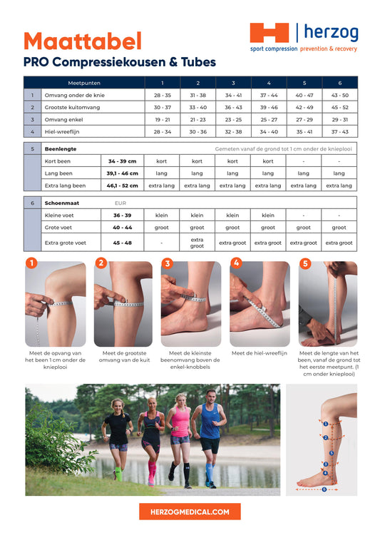 Herzog Compressiekousen Pro Oranje