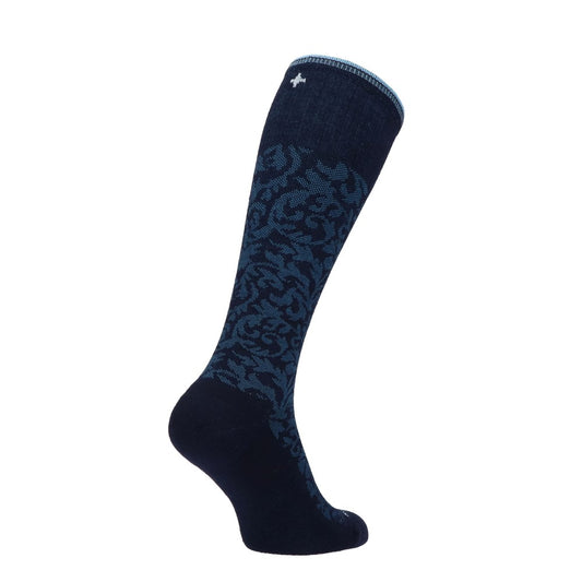 Sockwell-damask-dames-rechts-blauw