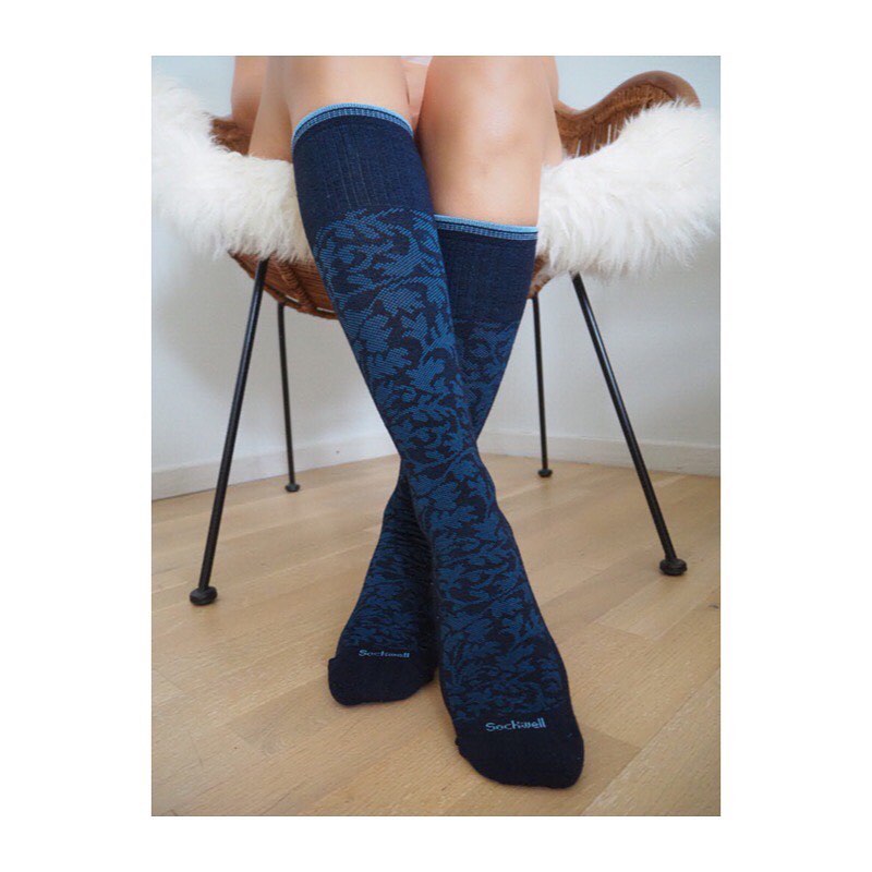 damask blauw
